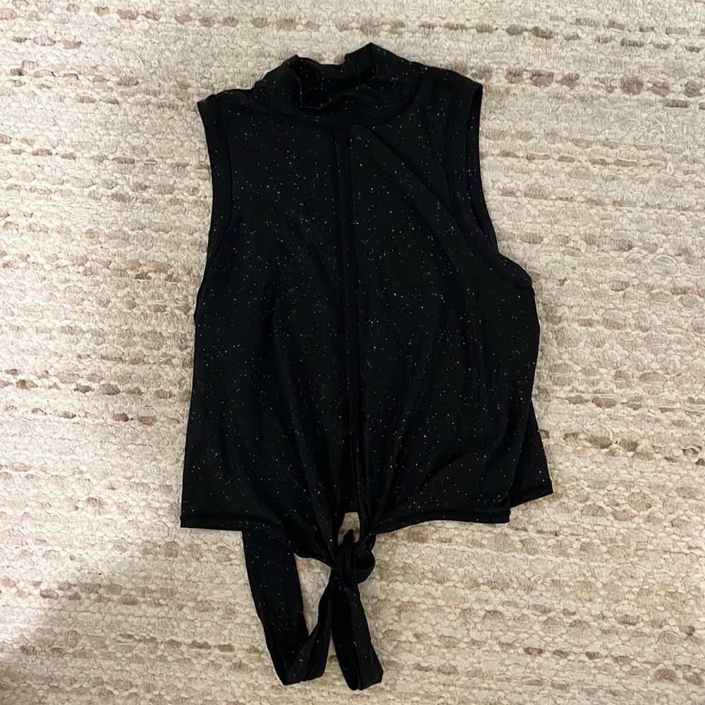 Lulu high neck tie top